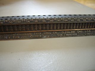Vintage metal Cleveland Twist Drill Company Drill Bit Holder.  2280 -.  0400 6