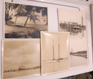 Vintage Hampton Bays Fire Island Boat Shinnecock Ship Canal Ny To Fl Photographs