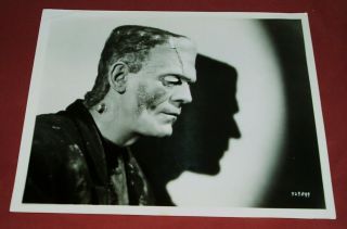 Vintage Frankenstein B/w 8x10 Photo Vg,