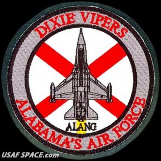 Usaf 100th Fighter Squadron - Dixie Vipers - Alabama’s Air Force - Patch