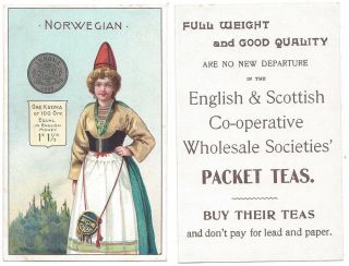 Norway Norwegian Money,  Advert For English & Scottish Co - Operative Societies