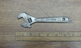 Old Tools,  Vintage Craftsman 6 " Adjustable Wrench,  Circle " Y ",