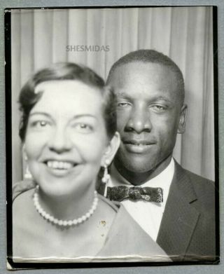 301 Black And White In The Photobooth,  Man,  Woman,  Vintage Photo