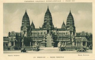 1931 Paris Exposition Coloniale Internationale Angkor - Vat Façade Principale