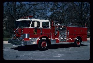 Us Army Walter Reed Hospital 1981 Hahn Fire Tec Pumper Fire Apparatus Slide