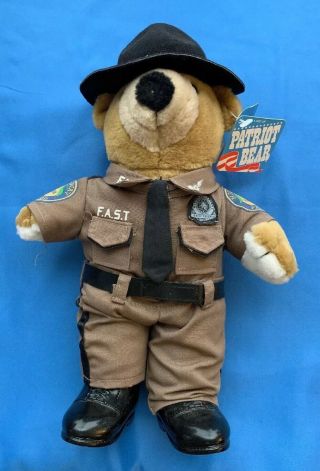 Florida Highway Patrol Patriot Bear,  Ssp Mustang Fhp.