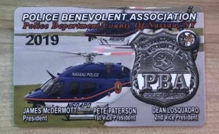 Nassau County Ny Police 2019 Pba Card Rare