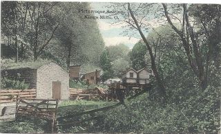 Kings Mills,  Cincinnati,  Oh: 1908: View Of A Section Of Kings Mills In The Woods