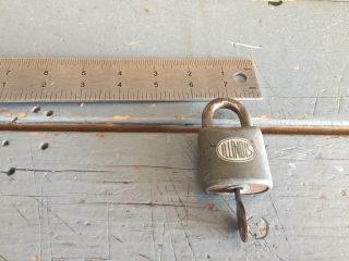 Vintage Illinois Lock Co.  Padlock With Key