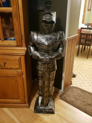 Knight In Shining Armor Statue - 4 Feet Tall