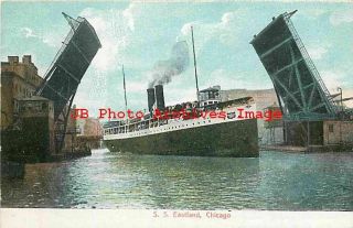 Eastland Steamship Company,  Steamer Eastland,  Chicago Illinois,  Draw Bridge