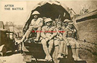 English World War I Propaganda,  British Soldiers After The Battle