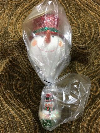Patricia Breen 8.  1 " 2005 Frosty Snowman Balloon Red (2 - Part) Item 3501 W/tag
