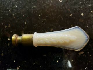 Vintage Alacite Aladdin Wheat Staff Glass Lamp Finial