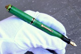 Eclipse - Fountain Pen - Jade Green Celluloid - 14k Gold Nib - From 20 