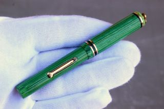 ECLIPSE - Fountain Pen - JADE GREEN CELLULOID - 14K GOLD NIB - From 20 ' s 6