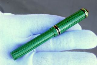 ECLIPSE - Fountain Pen - JADE GREEN CELLULOID - 14K GOLD NIB - From 20 ' s 7