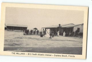 Daytona Beach Florida Fl Vintage Postcard The Willard Ocean Front Cottages