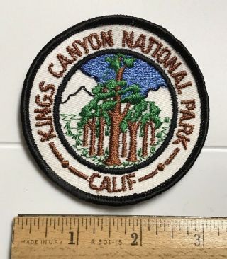 Kings Canyon National Park California Ca Souvenir Embroidered Patch Badge