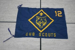 Vintage Cub Scout Cloth Wolf Den Flag 12