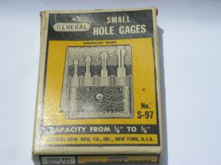 Vintage General Tool No.  S - 97 Small Hole Gage Set
