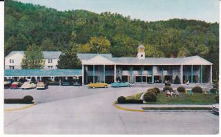 Gatlinburg Tn " The Riverside Hotel " Postcard Tennessee Us
