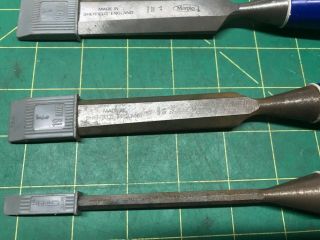 Marples Blue Chip Chisel Set of 3 - Made in Sheffield England,  1/4”,  3/4”,  1” 2