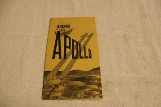 Extremely Rare Nasa Apollo 11 & Boeing 28 Page Detailed Information Booklet