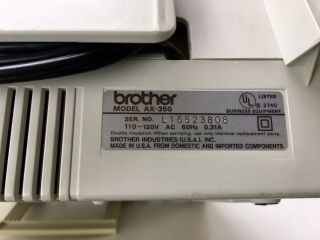 Brother AX - 350 Electronic Typewriter Electric Local Pickup Avail 7