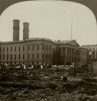 Keystone Stereoview Of Us After San Francisco Earthquake & Fire 1906 13277