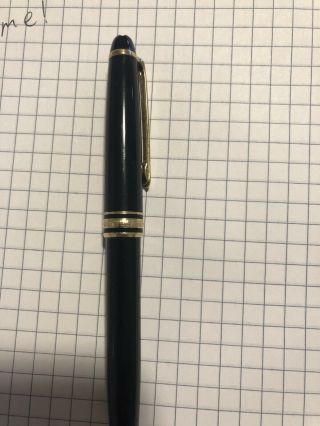 Montblanc Meisterstuck Classic Pix Black And Gold Ball Point Pen