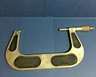 Vintage Brown & Sharpe Mfg Co.  No.  69 5 " - 6 " Micrometer Machinist Precision Tools