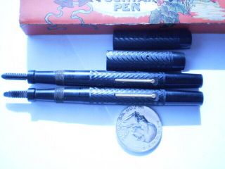 Antique Swan Mabie Todd Self Filling Fountain Pen Parts Orig Instruct 