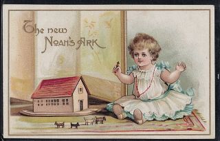 Antique Vintage Postcard The Noah 
