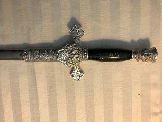 Knights Of Columbus Engraved Sword With Scabbard/sheath