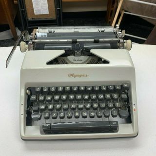 Rare Scm Smith - Corona Olympia Deluxe Typewriter With Case.