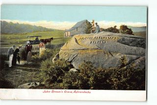 Adirondacks York Ny Postcard 1901 - 1907 John Brown 