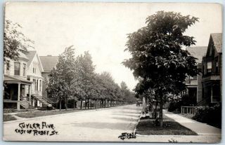 1907 Chicago,  Illinois Rppc Photo Postcard " Cuyler Ave.  South Of Robey Street "