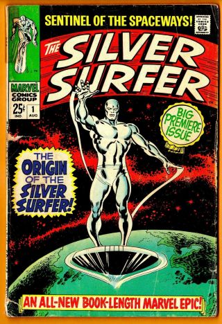 Silver Surfer (big Premiere Issue) /marvel Comic Book - 1 (silver Age) /1968