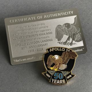 FLASH Apollo 11 Moon Landing Gift Pin NASA Buzz Aldrin Neil Armstrong Lunar 2