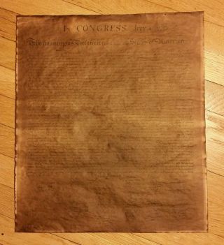 Vintage c1926 Declaration of independence presented by John Hancock Insurance Co 4