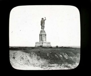 Lantern Slide C1879 National Monument To The Forefathers Faith Plymouth Mass