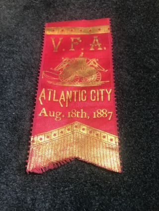 Veteran Firemen Association Atlantic City Nj 1887