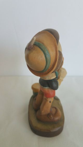 ANRI Walt Disney PINOCCHIO Holding a Bird Limited Edition Wood Carved Figurine 4