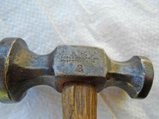 Vintage English Pattern Double Ended No:2 Cobblers Hammer by GEORGE BARNSLEY 3