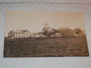 Mifflinburg Pa - 1907 - 1917 Era Real - Photo Postcard - Stone Farmhouse Large Barn