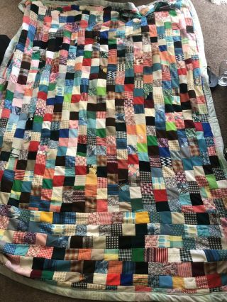 Handmade Vintage Patchwork Quilt Top Unfinished 64x92