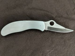 Spyderco Worker 1001l Extremely Rare Left Hand,  And Tip Broken See Pictures