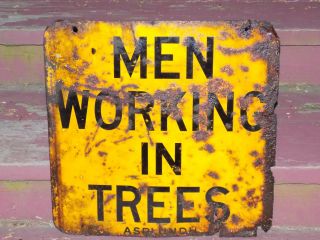 Men In Trees Metal Sign