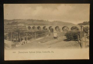 1900s Pennsylvania Railroad Bridge Water Tank Steel Mill Crossing Coatesville Pa